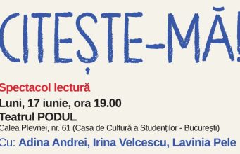 „Citeste-ma!”, spectacolul-lectura dedicat copiilor de clasa a VI-a si a VII-a si gazduit de Teatrul PODUL