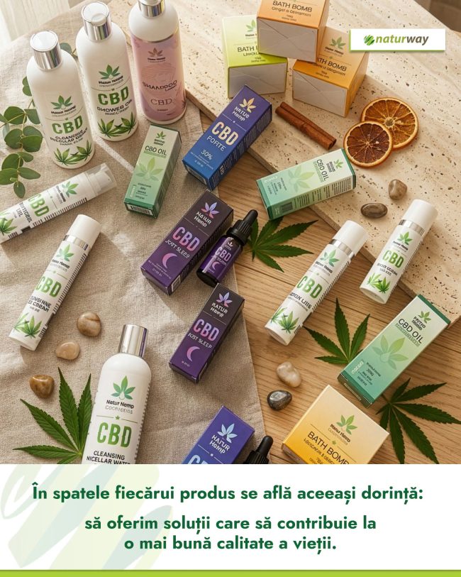 NaturWay, produse cu ulei CBD