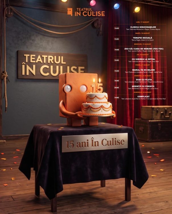 Teatrul In Culise: 15 ani de teatru viu, oameni, emotie si povesti care raman Teatrul In Culise: 15 ani de teatru viu, oameni, emotie si povesti care raman